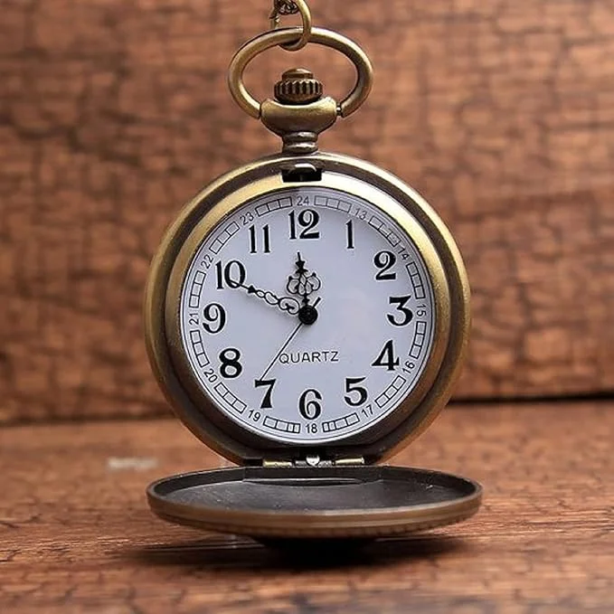 Vintage Dad Embossed Clock Keychain image 2