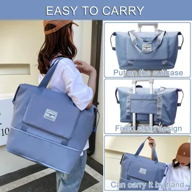 First Dream Foldable Travel Duffel Bag for Women thumbnail 5