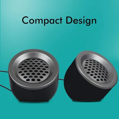 Zebronics 2.0 Multimedia Speaker | USB Powered | AUX Input | Compact Desktop Sound System | For PC, Laptop, Home Office | Black thumbnail 1