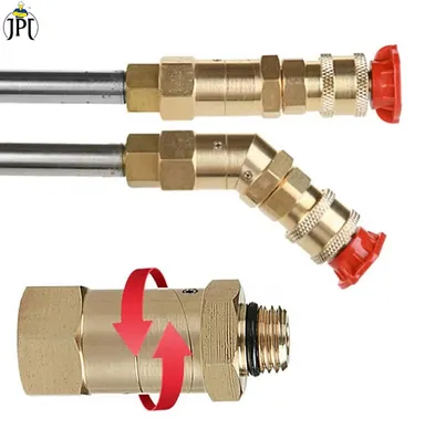 JPT 45° Adjustable Pivot Coupler with 360° Rotating Nozzle Head, M14 Thread, High-Pressure Washer  thumbnail 4