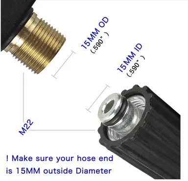 VIPARTH Heavy-Duty Pressure Washer Hose Pipe | 8 Meter | 2500 PSI | Universal Compatibility & Free Inlet Filter thumbnail 2