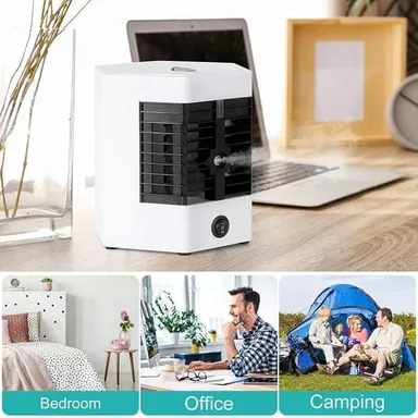 Mini Air Conditioner artic Cooler | USB Personal Cooler| 3 Time | 3 Wind Speeds| Spray Modes for Office thumbnail 1