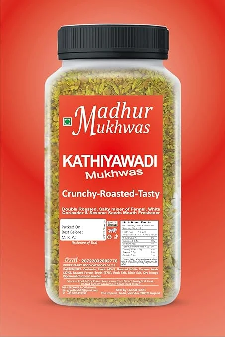Double Roasted Kathiyawadi Saunf & Gulab Mix Mouth Freshener Combo image 4