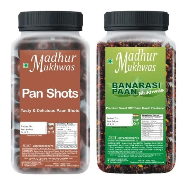 MADHUR MUKHWAS Premium Banarasi Paan & Paan Shot Combo image 1