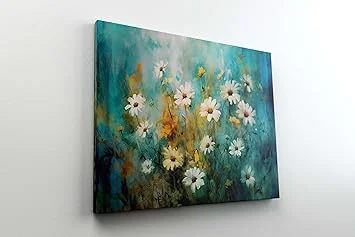 SORO CRAFT CH‑FLW‑LDP34 Floral Canvas Painting 34×22 inch with Frame for Wall Decoration image 2