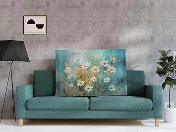 SORO CRAFT CH‑FLW‑LDP34 Floral Canvas Painting 34×22 inch with Frame for Wall Decoration image 5