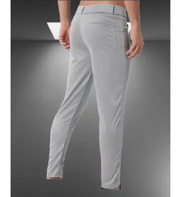 Lycra Stylish Men Track Pants | Slim Fit Stretchable Zipper Pockets | Gym & Casual Wear | Black Blue Grey | Fitness Apparel image 2