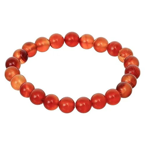 ASHAPURA GROUPS Handmade 8mm Carnelian Healing Crystal Bracelet image 3