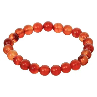 ASHAPURA GROUPS Handmade 8mm Carnelian Healing Crystal Bracelet thumbnail 2