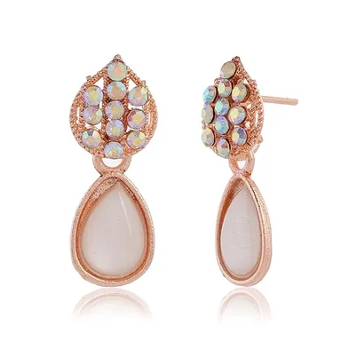Elegant Silver Oxidised Chandbali Jhumka Earrings for Women  thumbnail 0