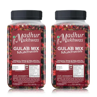 Premium Gulab Mukhwas Mix | Traditional Sweet & Salty Rose Flavored Mouth Freshener thumbnail 0