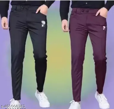 Mene Men's Cotton Track Pants | Slim Fit Joggers for Gym, Running & Casual Wear thumbnail 0
