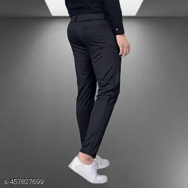 Men's Slim Fit Lycra Track Pants | Stylish, Breathable, and Affordable Workout Wear thumbnail 2