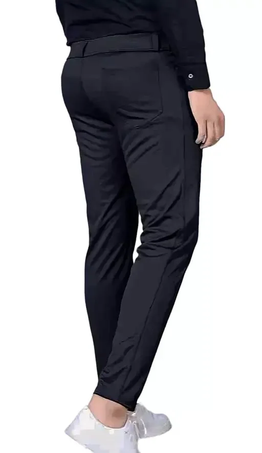 NG Sports Men's Slim Fit Track Pants | Comfortable Cotton Blend Joggers for Gym image 2