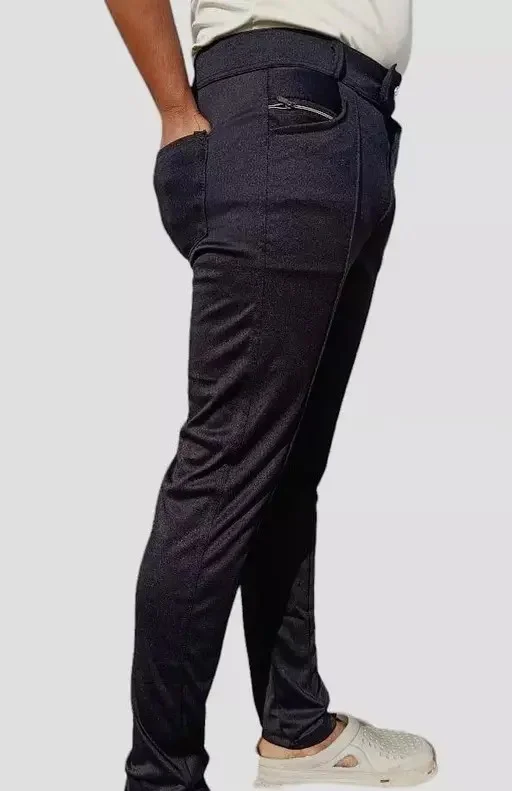 NG Sports Men's Slim Fit Track Pants | Comfortable Cotton Blend Joggers for Gym image 3