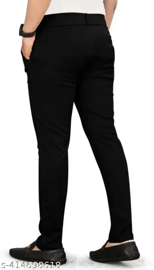 Stylish Men's Cotton Track Pants – Slim Fit, Comfortable Lowers with Pockets for Gym, Running & Daily Wear image 4