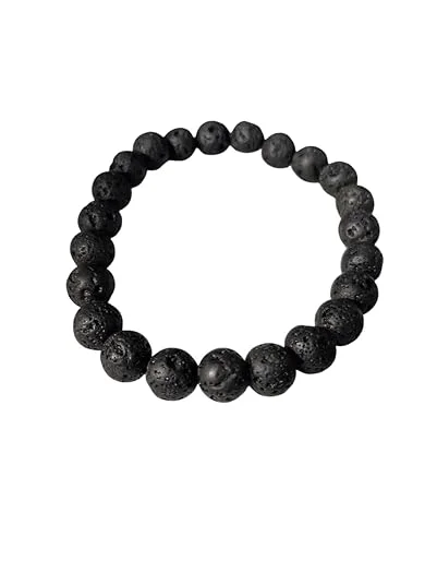 ASHAPURA GROUPS Lava Stone Healing Crystal Bracelet for Energy Balance Meditation Spiritual Wellness Stress Relief and Yoga Accessories image 1