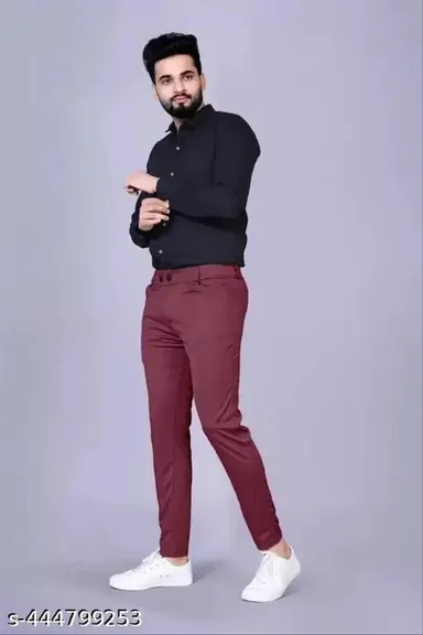 Premium Lycra Stylish Men Track Pant  thumbnail 2