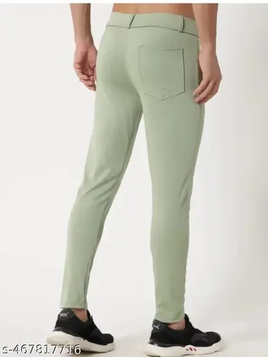 Men's Polyester Blend Track Pant & Casual Trouser – Regular Fit thumbnail 2