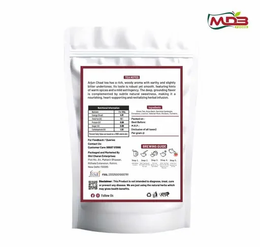 Premium Arjuna Tea | Best Herbal Tea for Heart Health, Cholesterol & Liver Detox | 100gm Pack image 4