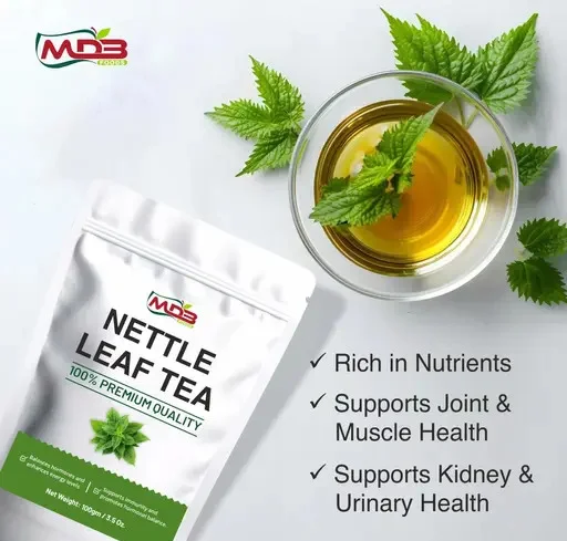 Premium Organic Nettle Leaf Tea – 100% Pure | Best Nettle Tea for Urinary Tract Health, Digestion, Blood Sugar & Hormonal Balance (100g ) image 2