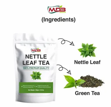 Premium Organic Nettle Leaf Tea – 100% Pure | Best Nettle Tea for Urinary Tract Health, Digestion, Blood Sugar & Hormonal Balance (100g ) thumbnail 2