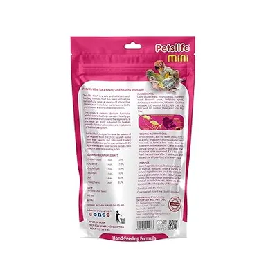 Petslife Hand Feeding Formula 50gm – Complete Daily Nutrition for Baby Birds with DHA Omega-3 thumbnail 1