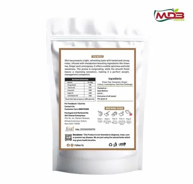Slim Tea – Natural Herbal Detox & Weight Loss Tea | Boost Metabolism | 100% Pure Herbs (100g) thumbnail 2
