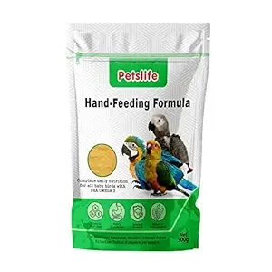 Petslife Hand Feeding Formula 500g – Complete Nutrition for Baby Birds with DHA Omega-3 image 1