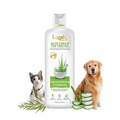 Lozalo MyShootix 250ml Gentle Dog & Cat Shampoo – Natural Tick & Flea Control with Neem, Tulsi & Citronella, pH Balanced, Paraben-Free thumbnail 0