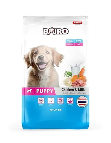 Bairo Puppy Food Chicken & Milk 1.2kg Pouch | Complete and Balanced Wet Food for Dogs | Healthy Puppy Meal thumbnail 0