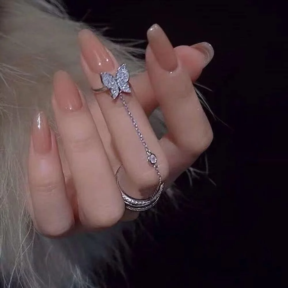 Butterfly Statement Ring for Women image 2