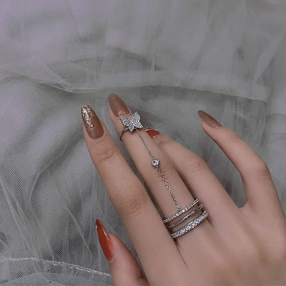 Butterfly Statement Ring for Women image 3