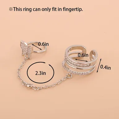 Butterfly Statement Ring for Women  thumbnail 3