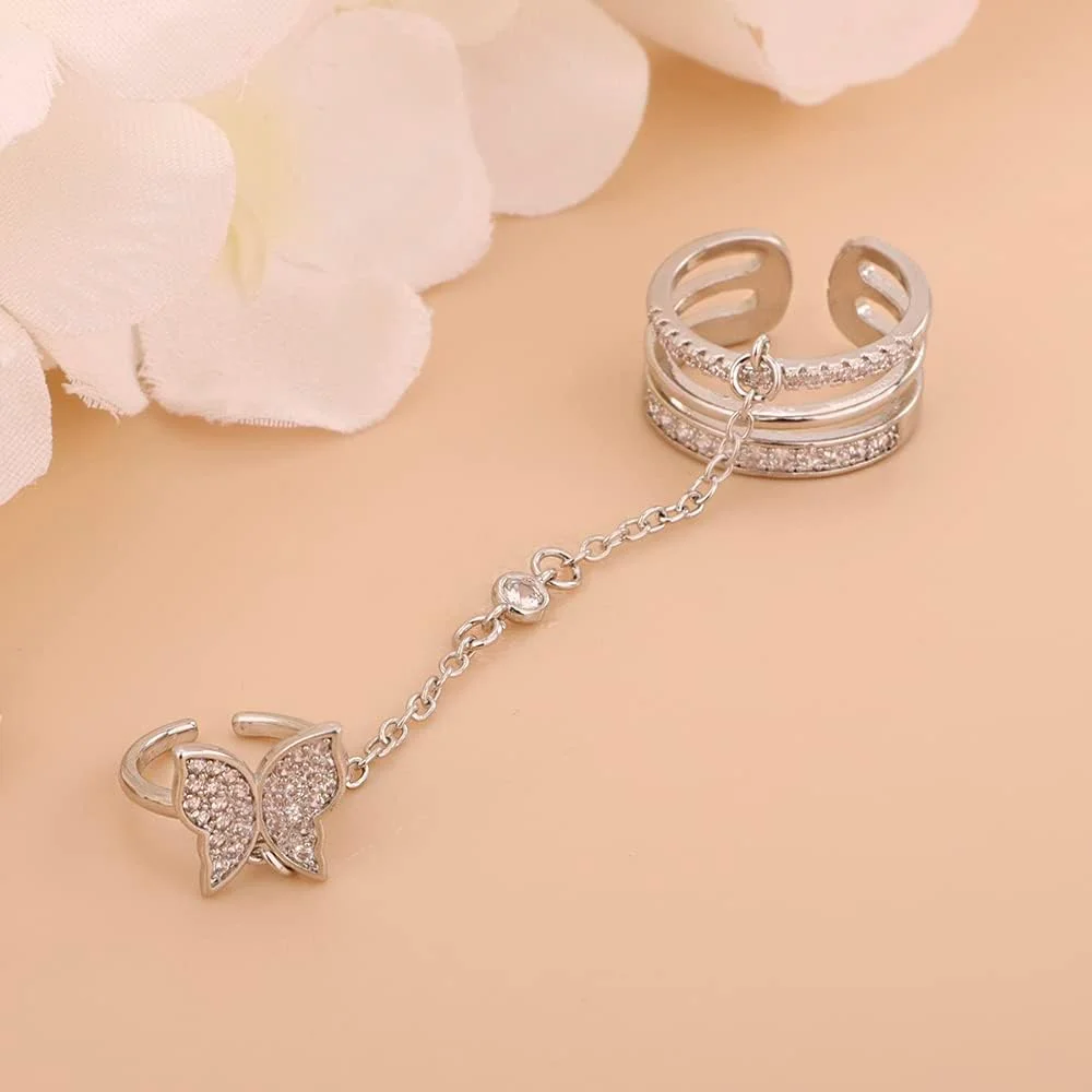 Butterfly Statement Ring for Women image 6