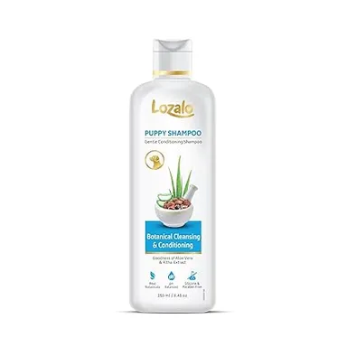 Lozalo Puppy Shampoo 250ml – Gentle Conditioning Shampoo with Aloe Vera & Soapberry Extracts thumbnail 1