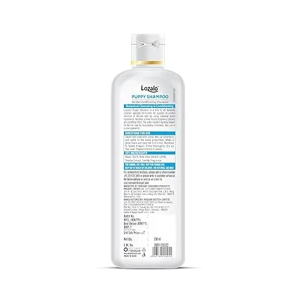 Lozalo Puppy Shampoo 250ml – Gentle Conditioning Shampoo with Aloe Vera & Soapberry Extracts image 3