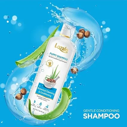 Lozalo Puppy Shampoo 250ml – Gentle Conditioning Shampoo with Aloe Vera & Soapberry Extracts image 4