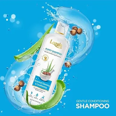 Lozalo Puppy Shampoo 250ml – Gentle Conditioning Shampoo with Aloe Vera & Soapberry Extracts thumbnail 3