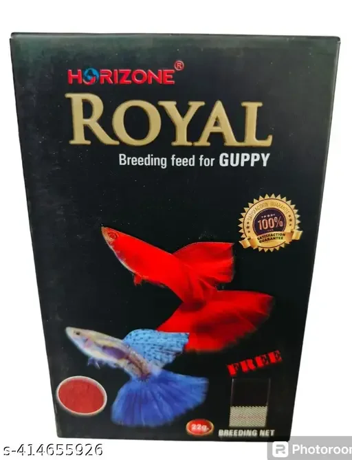 Royal Breading Feed for Guppy – Premium Guppy Fish Food for Breeding, Growth & Nutrition – 22gm image 1