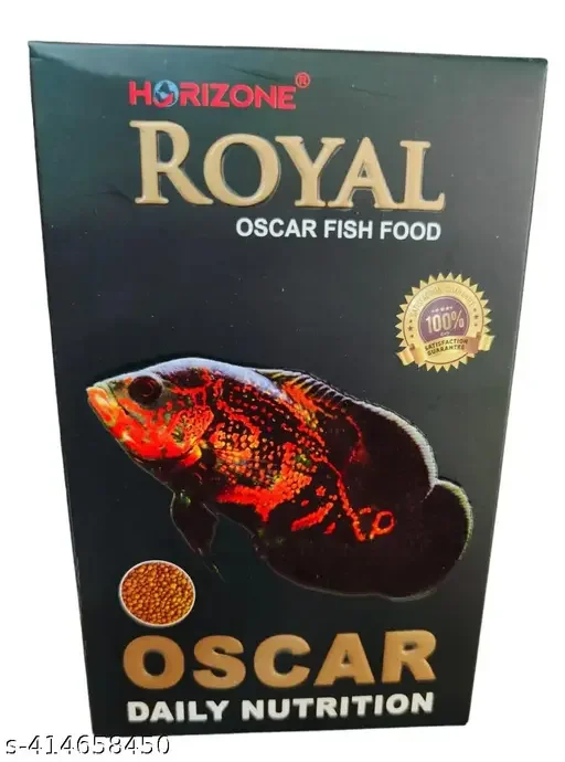 Royal Oscar Fish Food 100gm - Premium Dry Fish Food for Oscar Fish - Easily Digestible, Natural Flavor - Ideal for Rapid Growth image 1