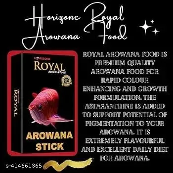 Royal Arowana Fish Food 100gm - Premium Arowana Fish Food for Growth and Color Enhancement thumbnail 2