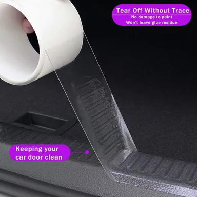 CarFrill QBUC Transparent Car Door Edge Guard  Universal Sill Protector Trim Edge Guard Protection Film, Anti-Collision  0.8in16ft (2cm5m) for Most Cars thumbnail 3