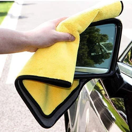CarFrill Microfiber Cloth for Car, Bike and Auto   Double Layered 800 GSM, 2 Piece Towel Set (40x40 cm) Extra Thick Lint Free Cleaning Cloth for Interior and Exterior Detail image 3