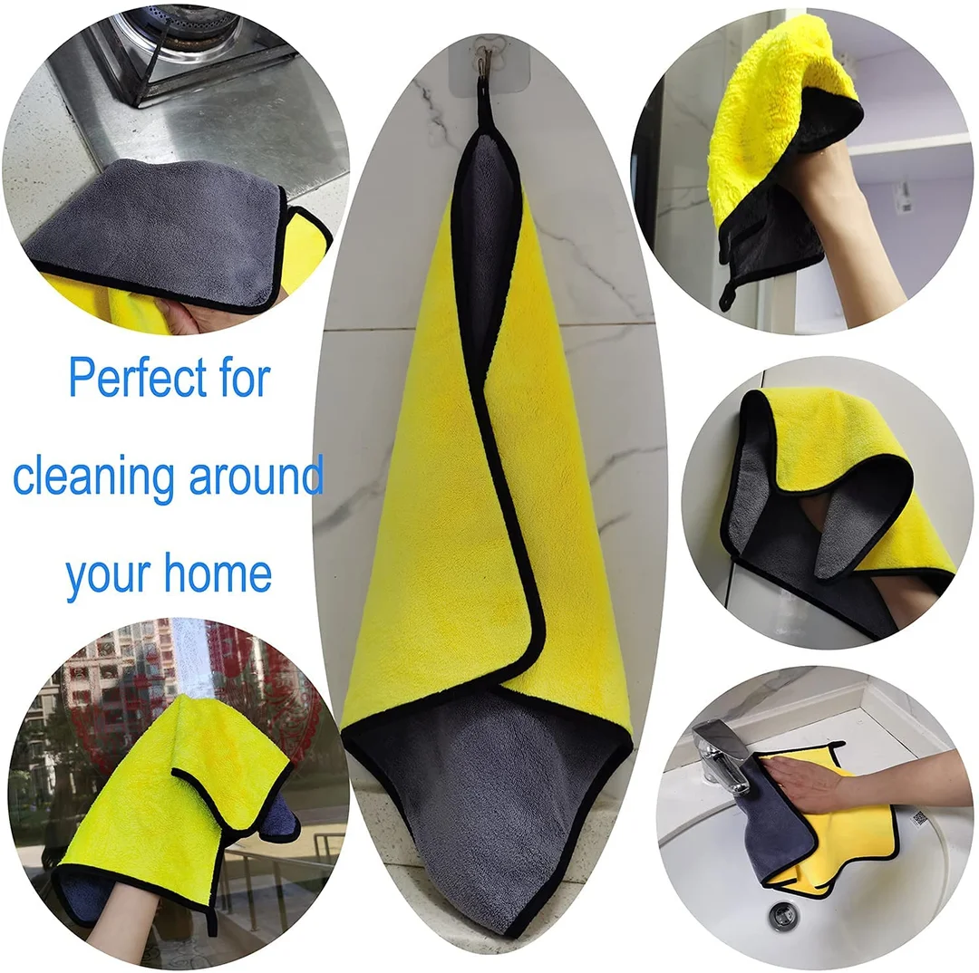 CarFrill Microfiber Cloth for Car, Bike and Auto   Double Layered 800 GSM, 2 Piece Towel Set (40x40 cm) Extra Thick Lint Free Cleaning Cloth for Interior and Exterior Detail image 7