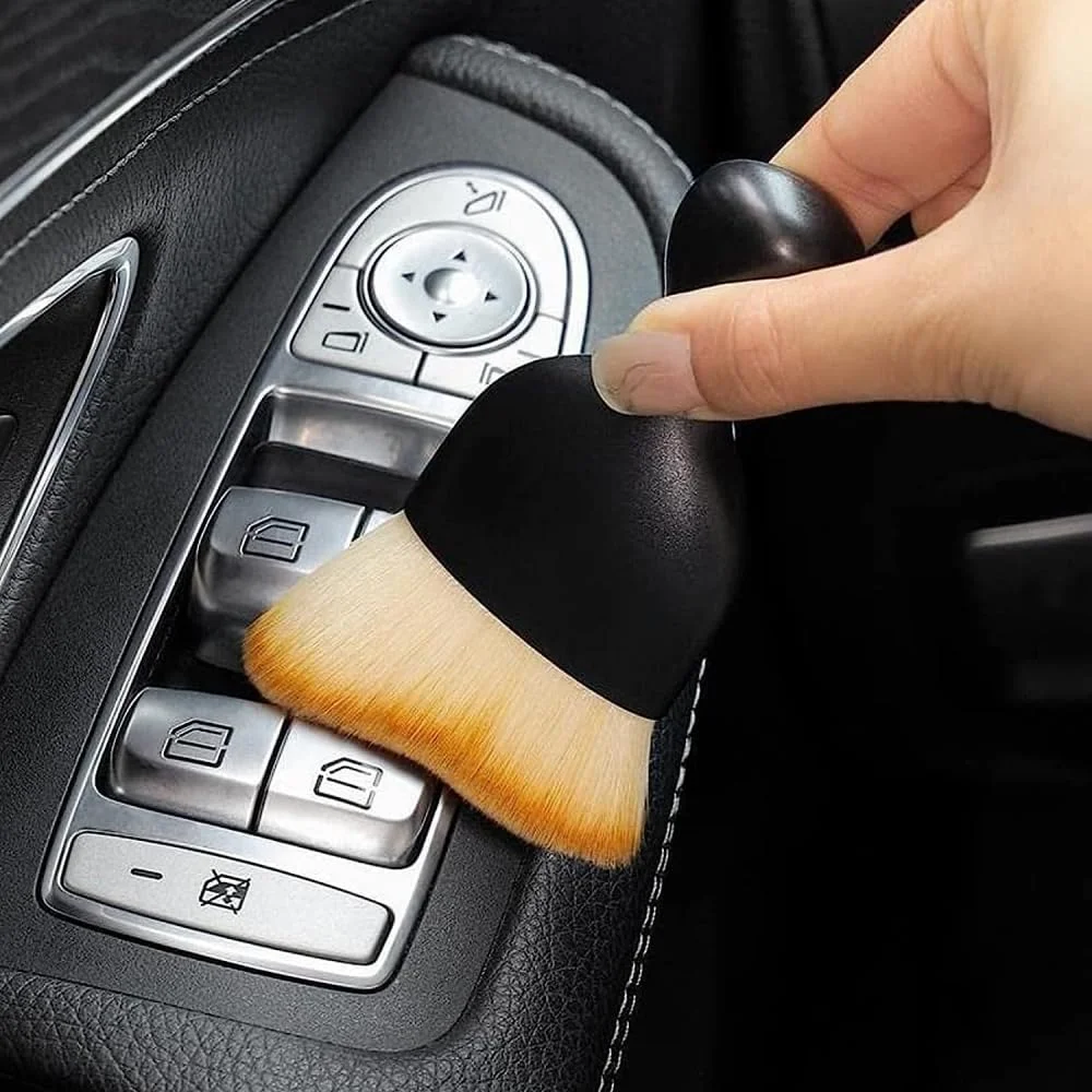 Car Interior Cleaner Brush - AstonAndia Soft Cleaning Brush for Car Detailing, Dashboard & Interior Multipurpose Car Brush Tool image 3