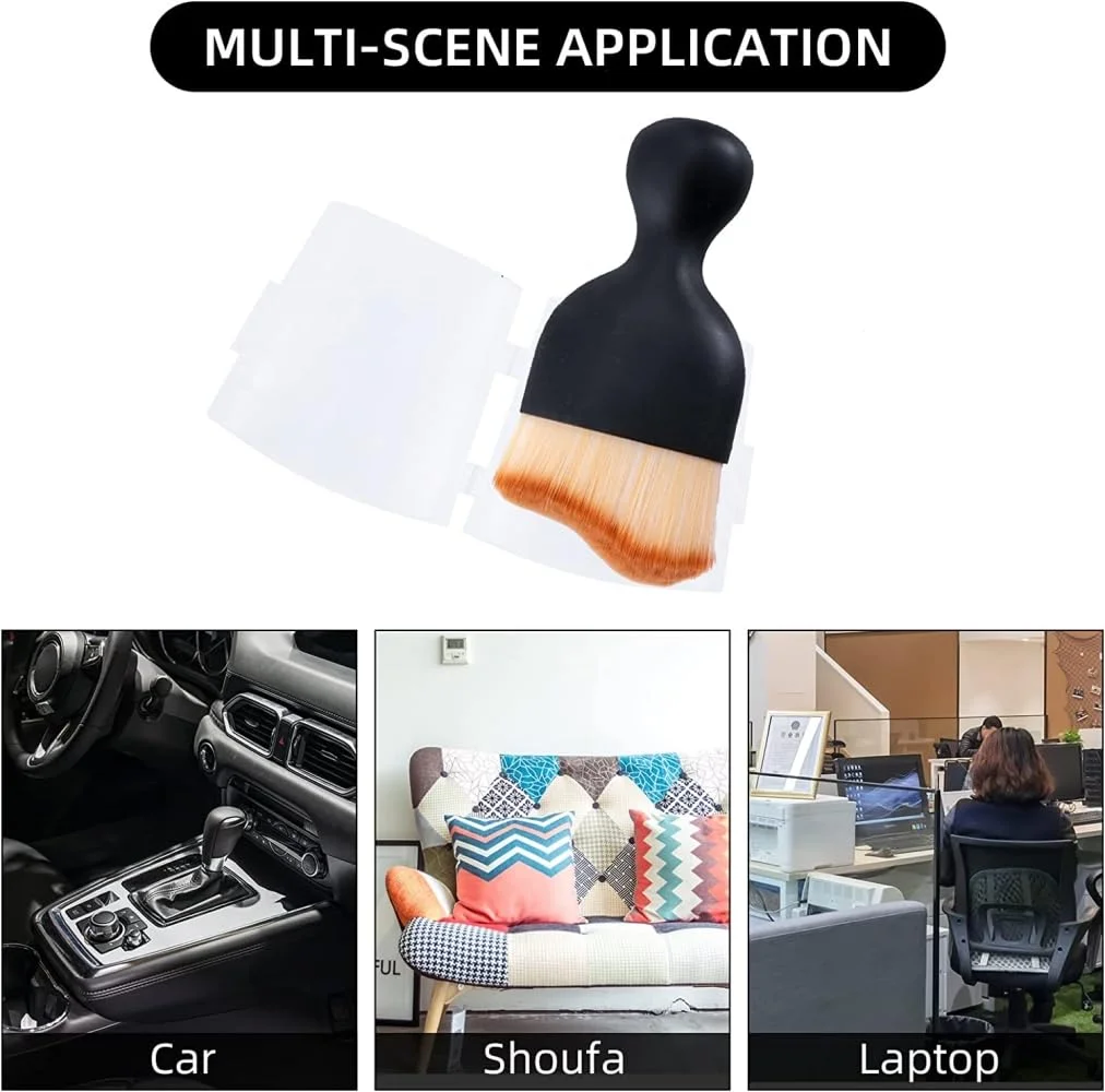 Car Interior Cleaner Brush - AstonAndia Soft Cleaning Brush for Car Detailing, Dashboard & Interior Multipurpose Car Brush Tool image 7