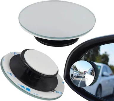 CarFrill HD Glass Frameless Round | Convex Rear View Blind Spot Mirror for Cars/Trucks/Vans | Pack of 2 thumbnail 7