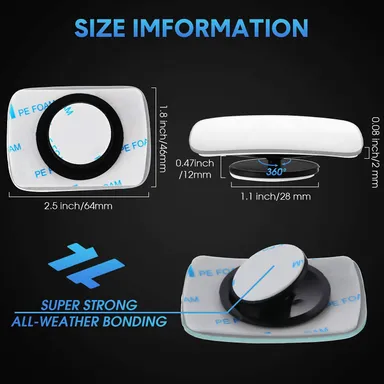 CarFrill Blind Spot Mirror | Rectangle HD Glass Convex Rear View Mirror with Strengthened Adhesive for Car, Truck & Van | Pack of 2  thumbnail 2