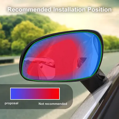 CarFrill Blind Spot Mirror | Rectangle HD Glass Convex Rear View Mirror with Strengthened Adhesive for Car, Truck & Van | Pack of 2  thumbnail 6